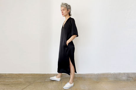 Satin Black Dress