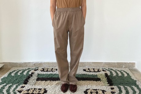  Dark Beige Cupro Pants