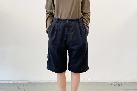 Black Pleated Shorts