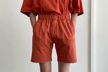 Orange Grandpa Shorts