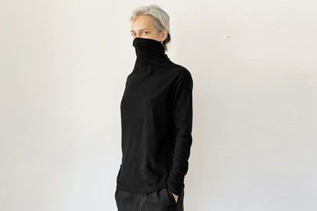 Black Turtleneck Top