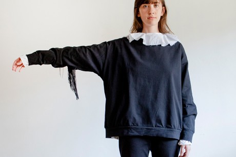 Black Tassel Sweatshirt