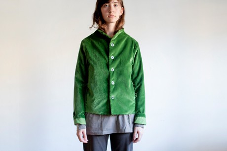Green Velvet Labor Jacket