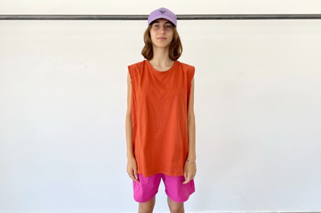 Rust/Orange Collage Top