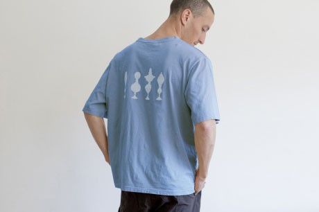 Light Blue Figures T Shirt