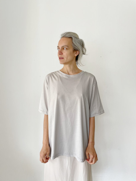 Printed T shirt in Stone Color #2014 