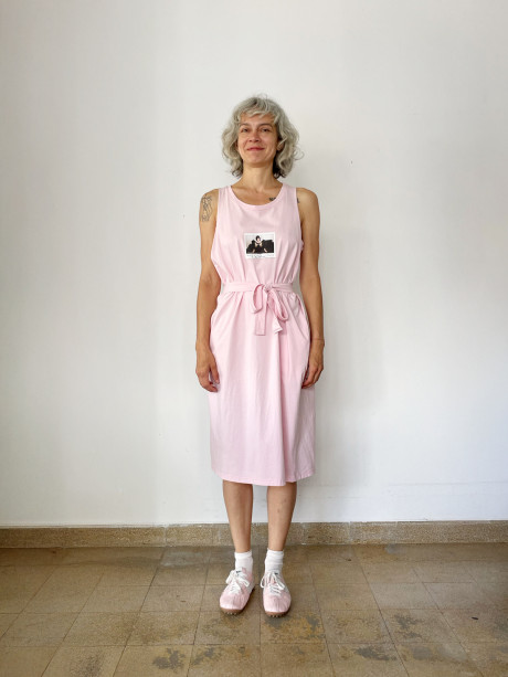 Light Pink Polaroid Dress #2009