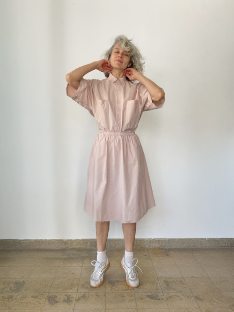 A Line Light Pink Skirt