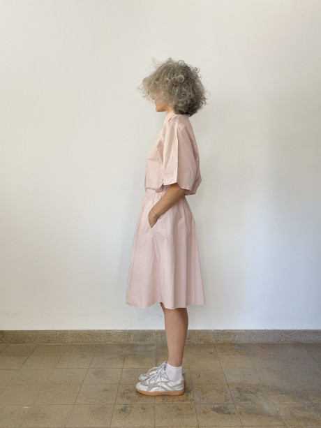 A Line Light Pink Skirt