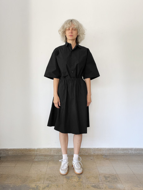 A Line Black Skirt