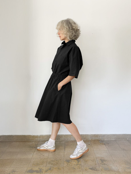 A Line Black Skirt