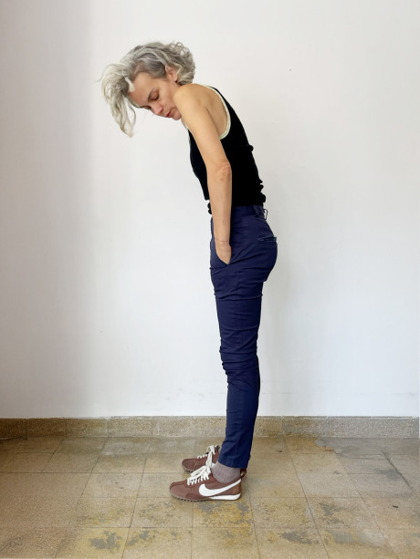 Dark Blue Plie Pants