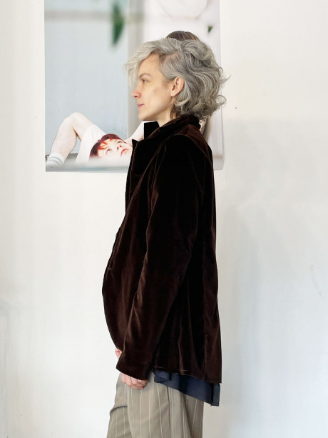 Brown Tiny Velvet Jacket