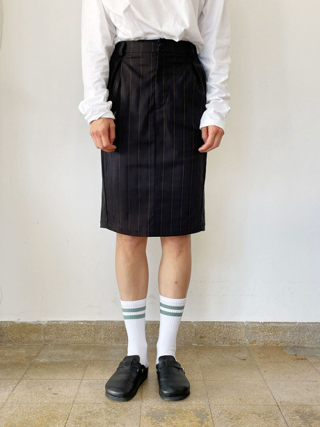 Pencil Black Stripes Skirt