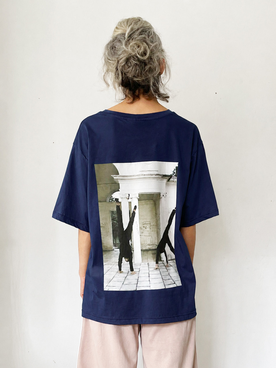 Dark Blue Printed T shirt #2010