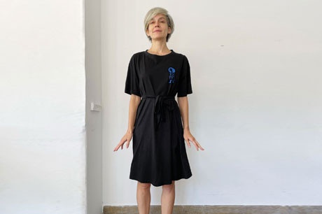 שמלת A שחורה