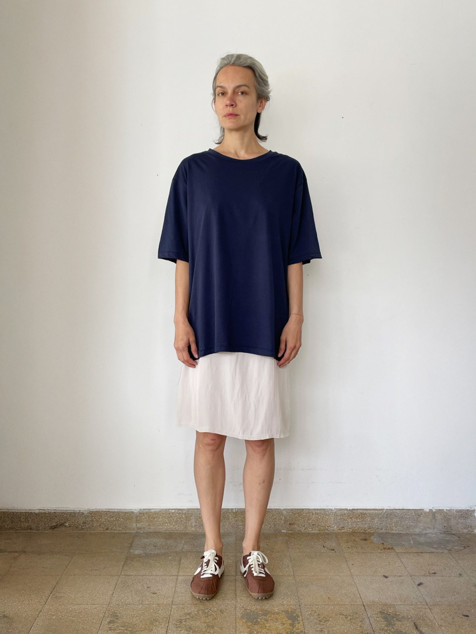 Navy Blue Printed T shirt #2014 