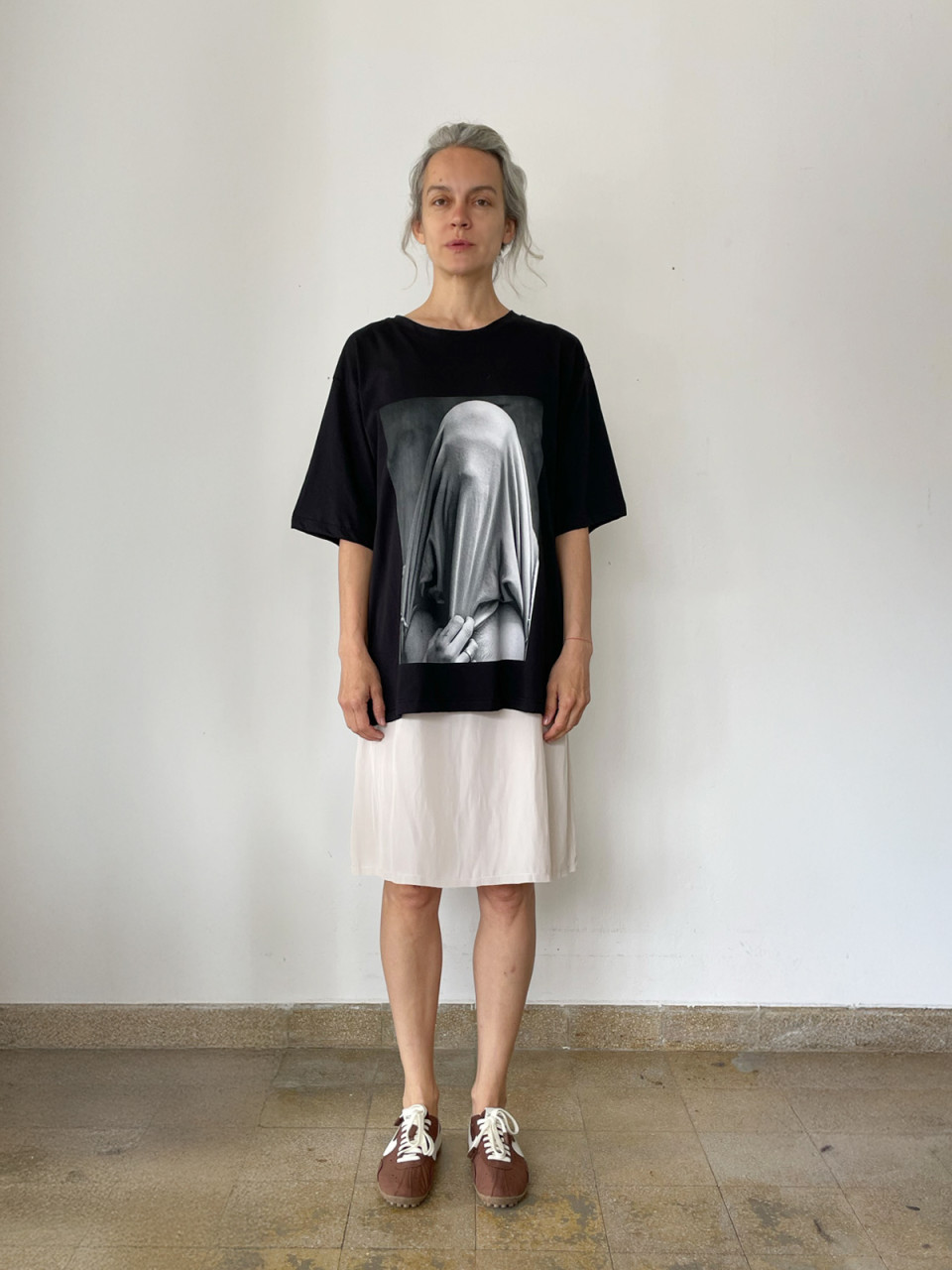 Black Printed T shirt #2015