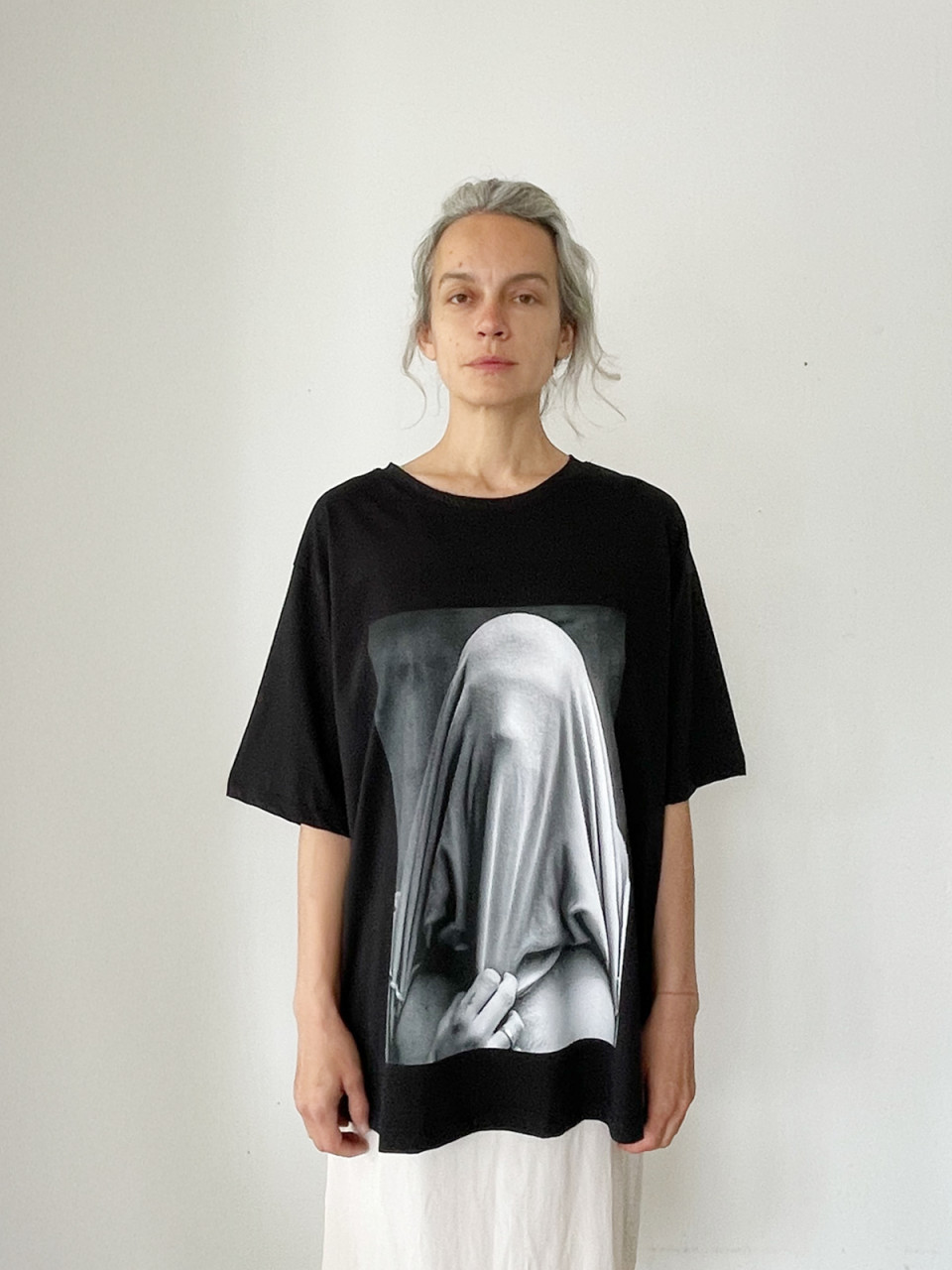 Black Printed T shirt #2015