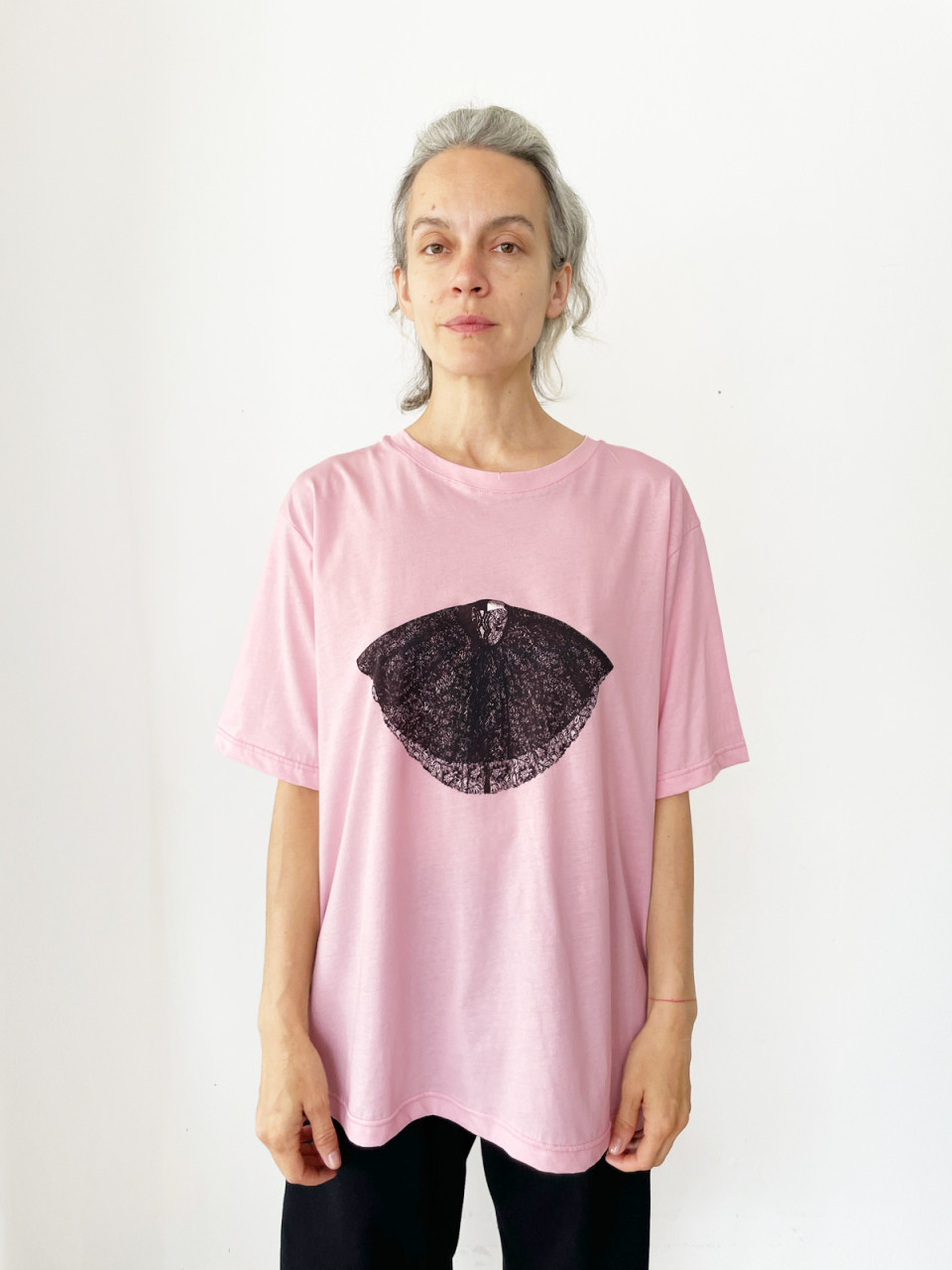 Printed T shirt #2010 Pink Color