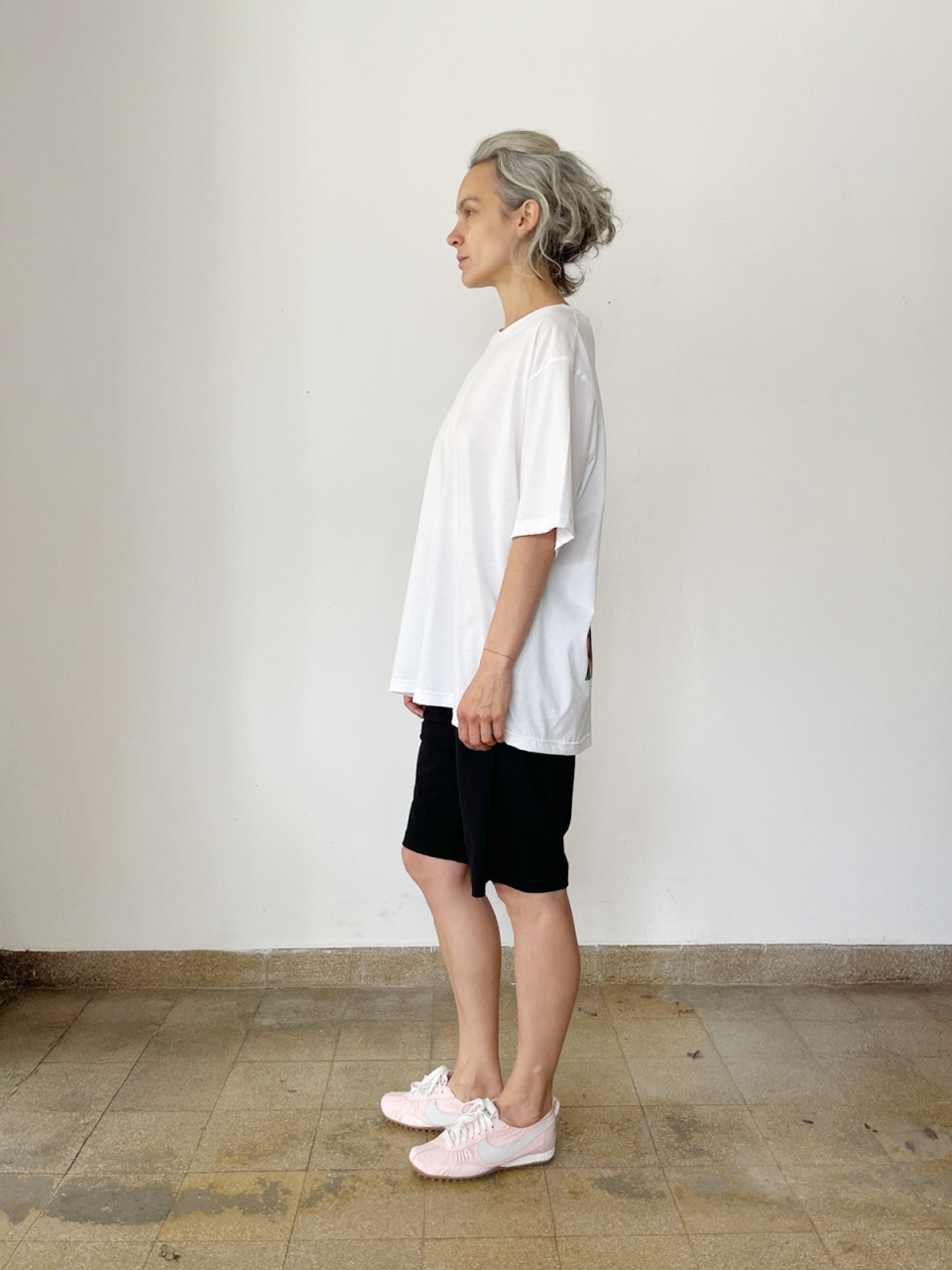 White Printed T shirt #2017
