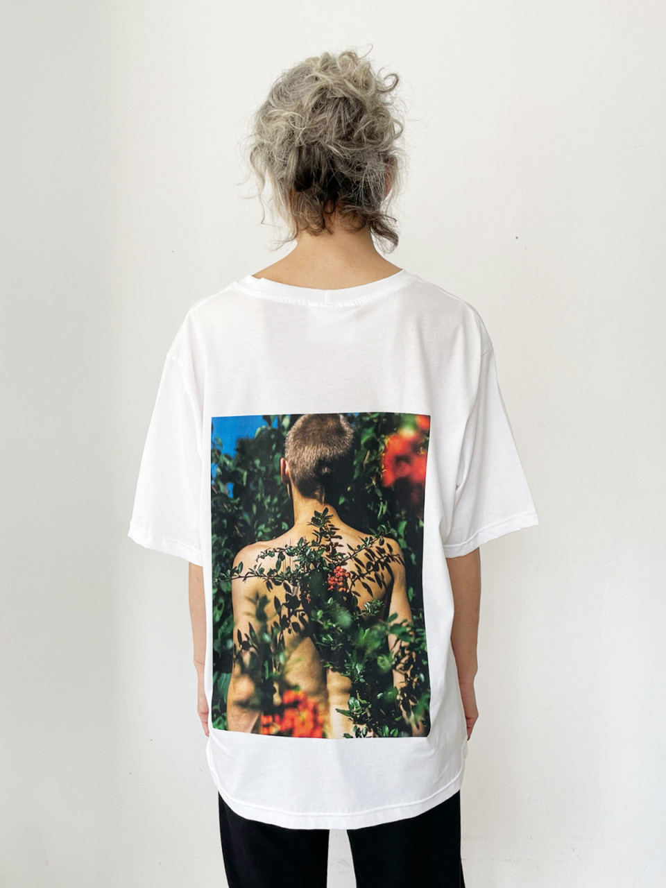 White Printed T shirt #2017