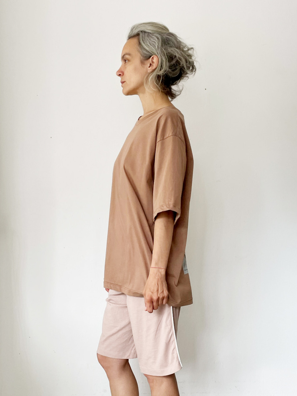 Dark Beige Printed T shirt #2010