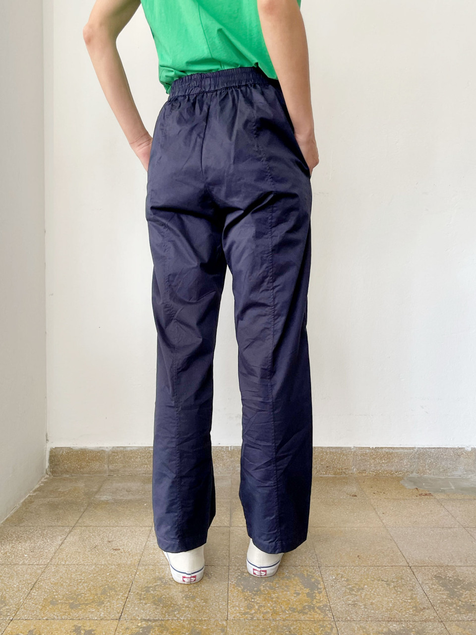 Dark Blue Labour Cotton Pants