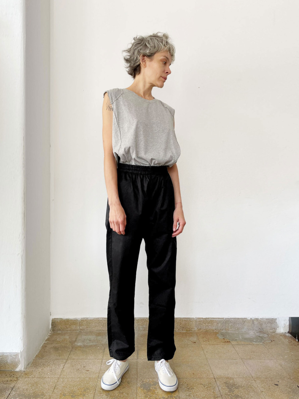 Black Labour Cotton Pants