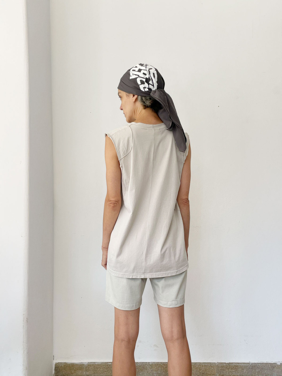 Stone Color Collage Top