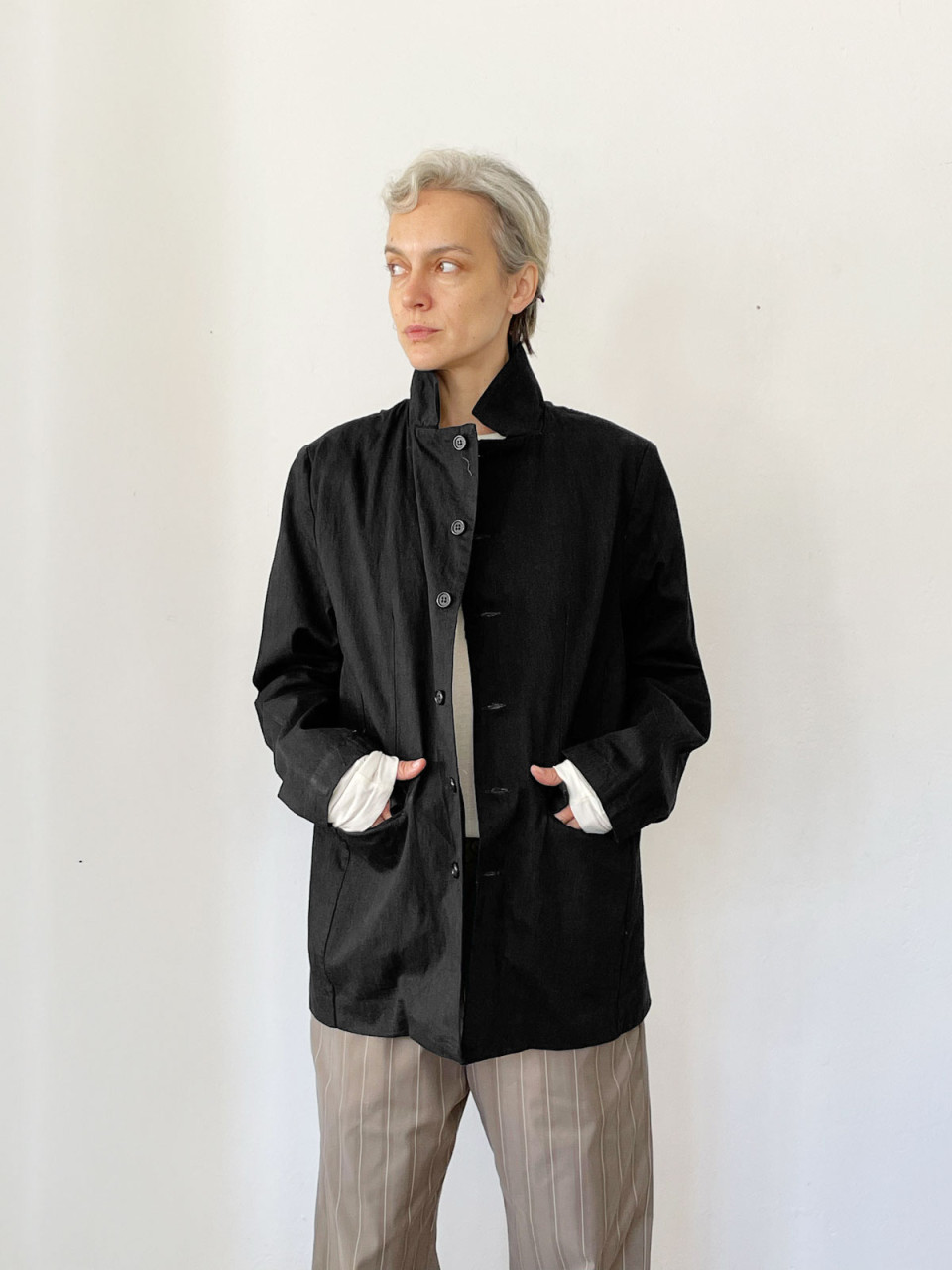 Black Grandpa Jacket