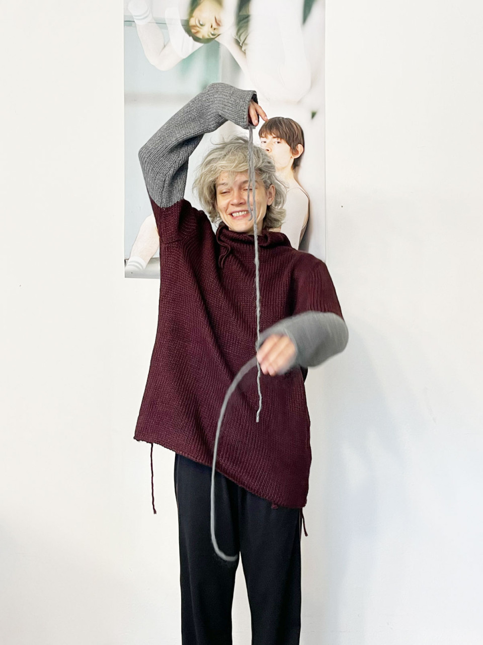 סריג גולף בצבע בורדו One of a Kind 