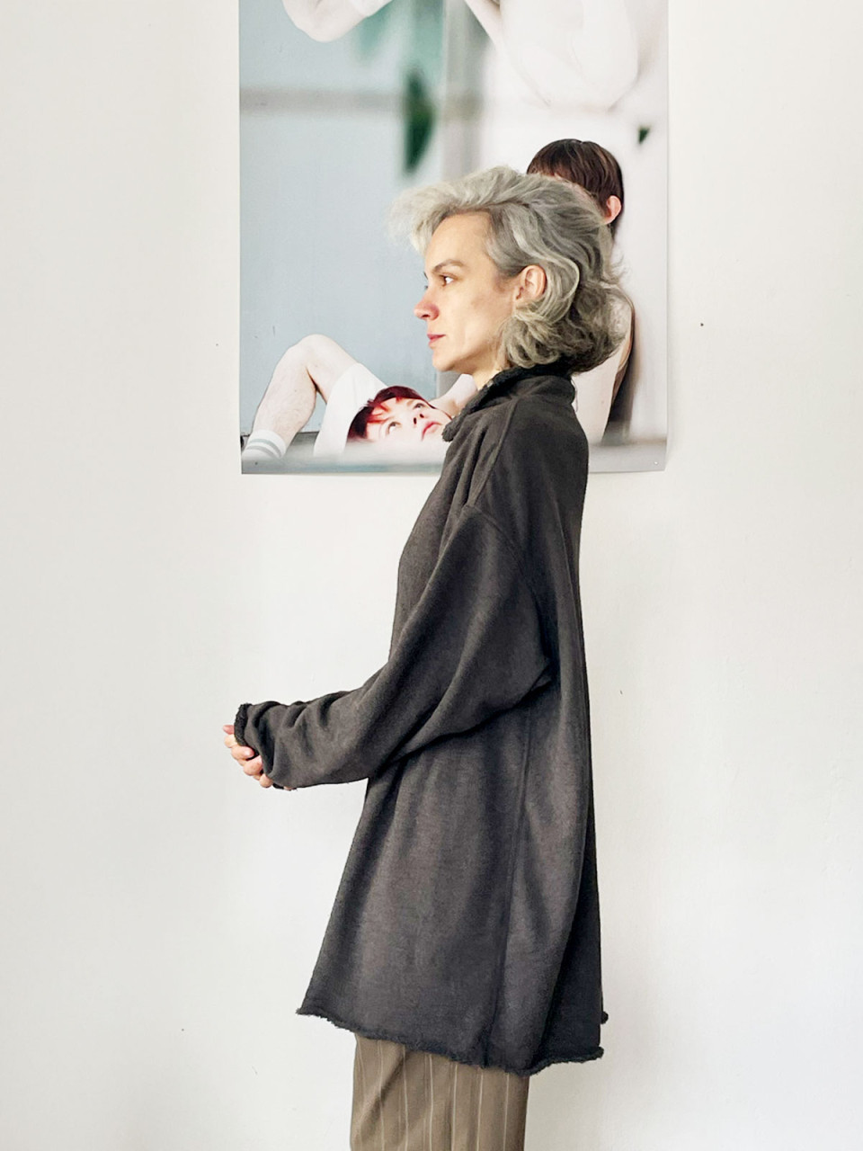 Turtle Neck Double Sided Sweater