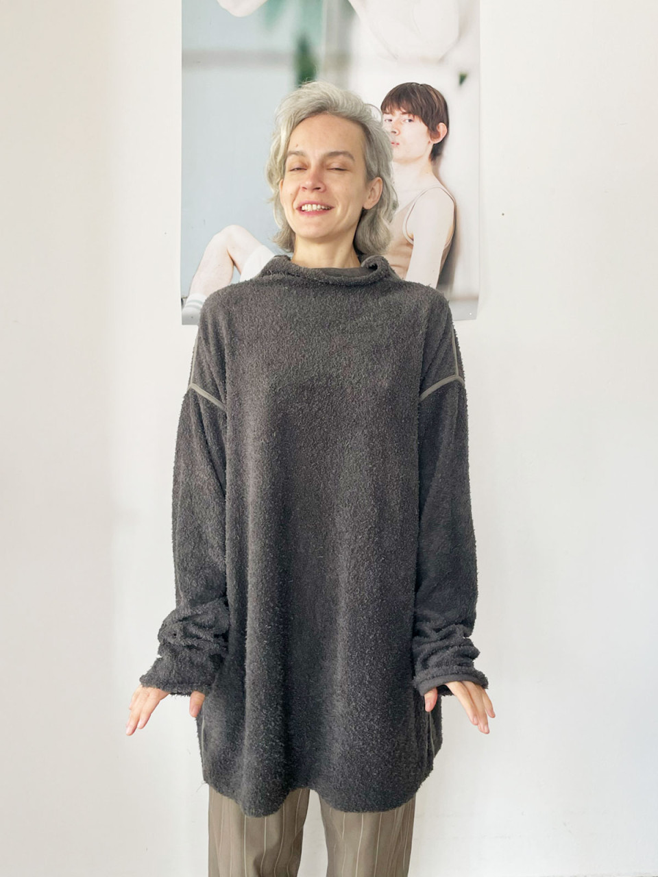 Turtle Neck Double Sided Sweater