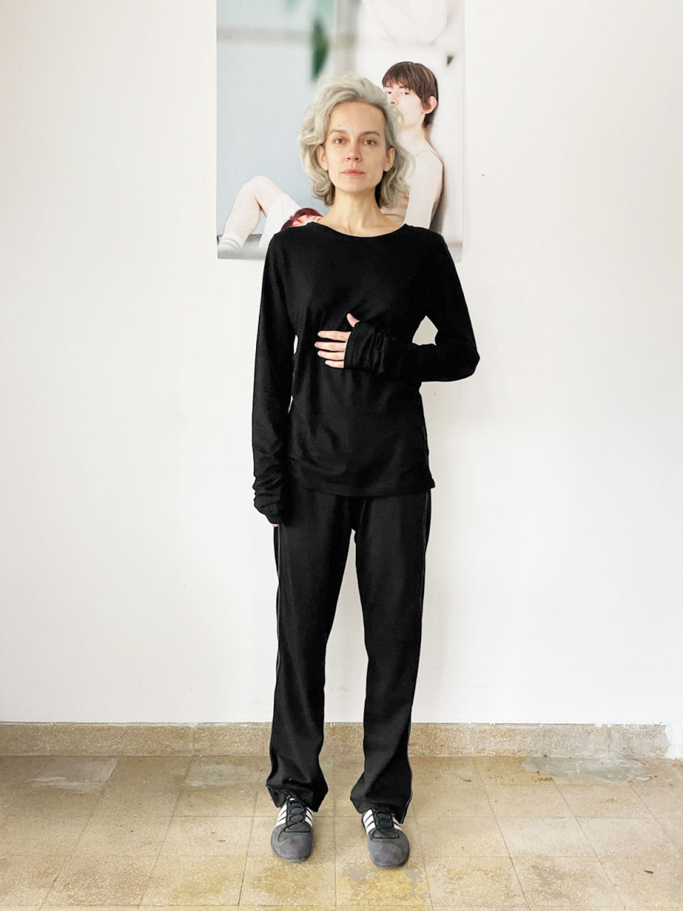 Black Basic Long Sleeves T Shirt