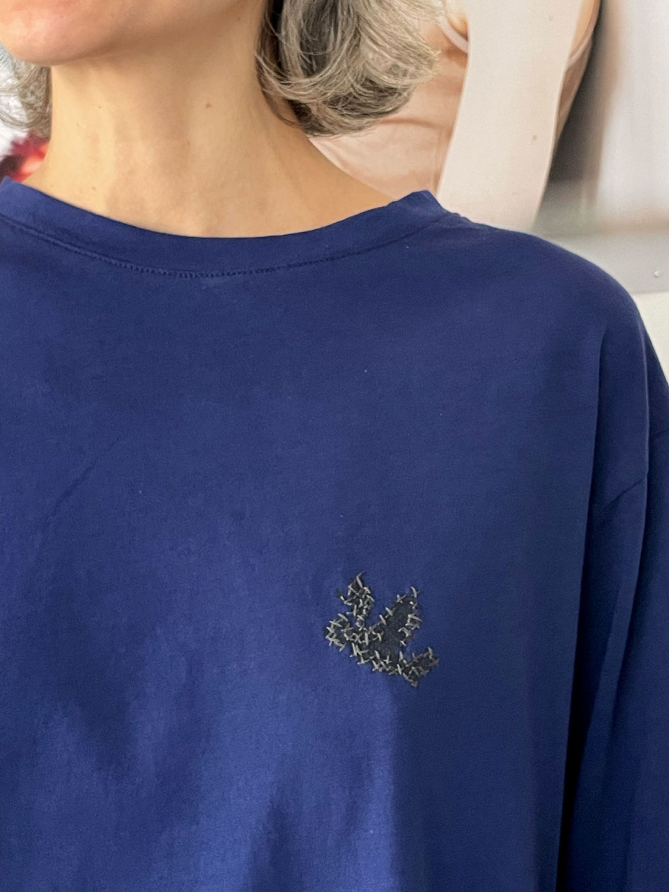 טי ציפור בצבע כחול