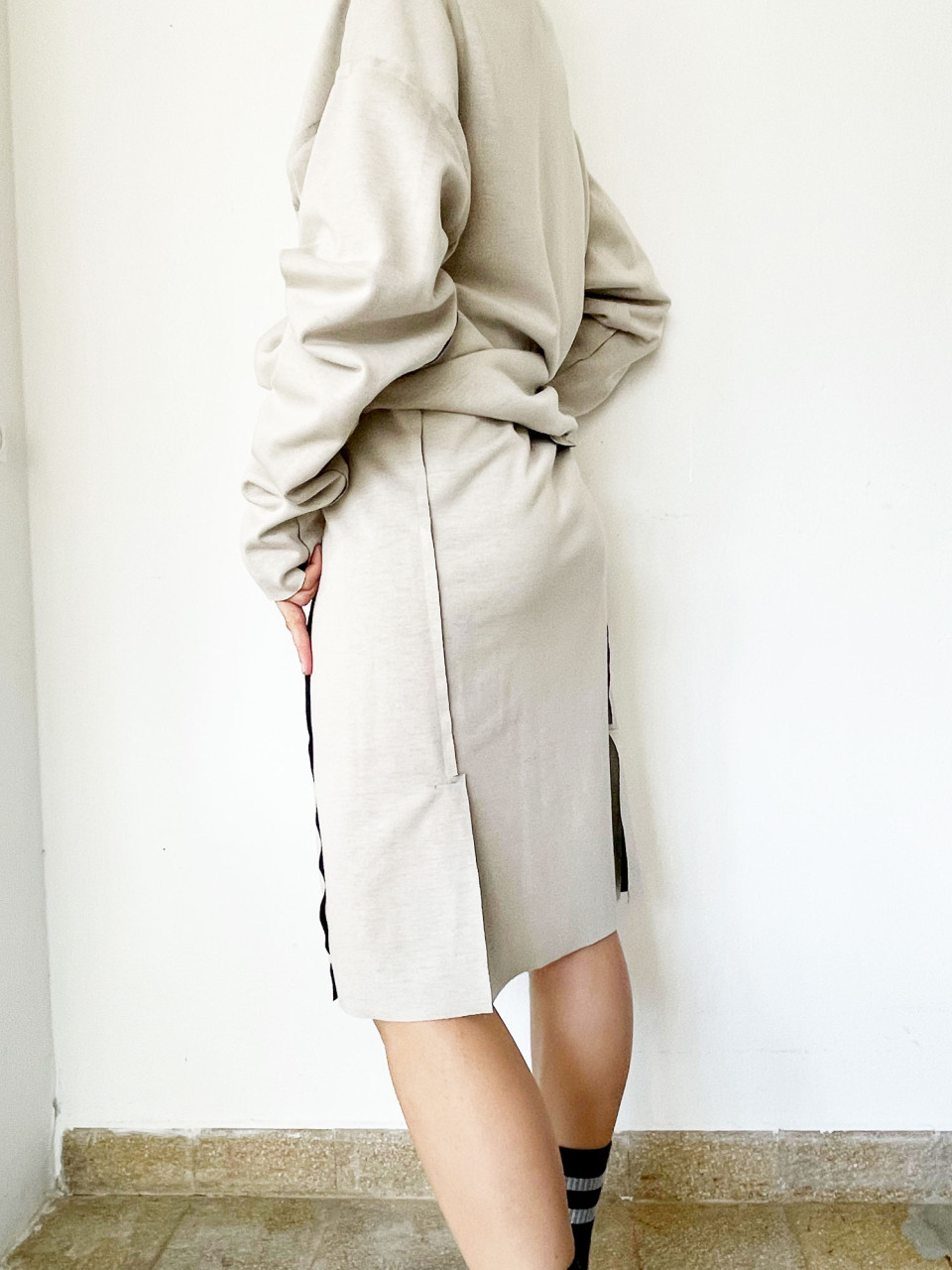 חצאית עיפרון דו צדדית