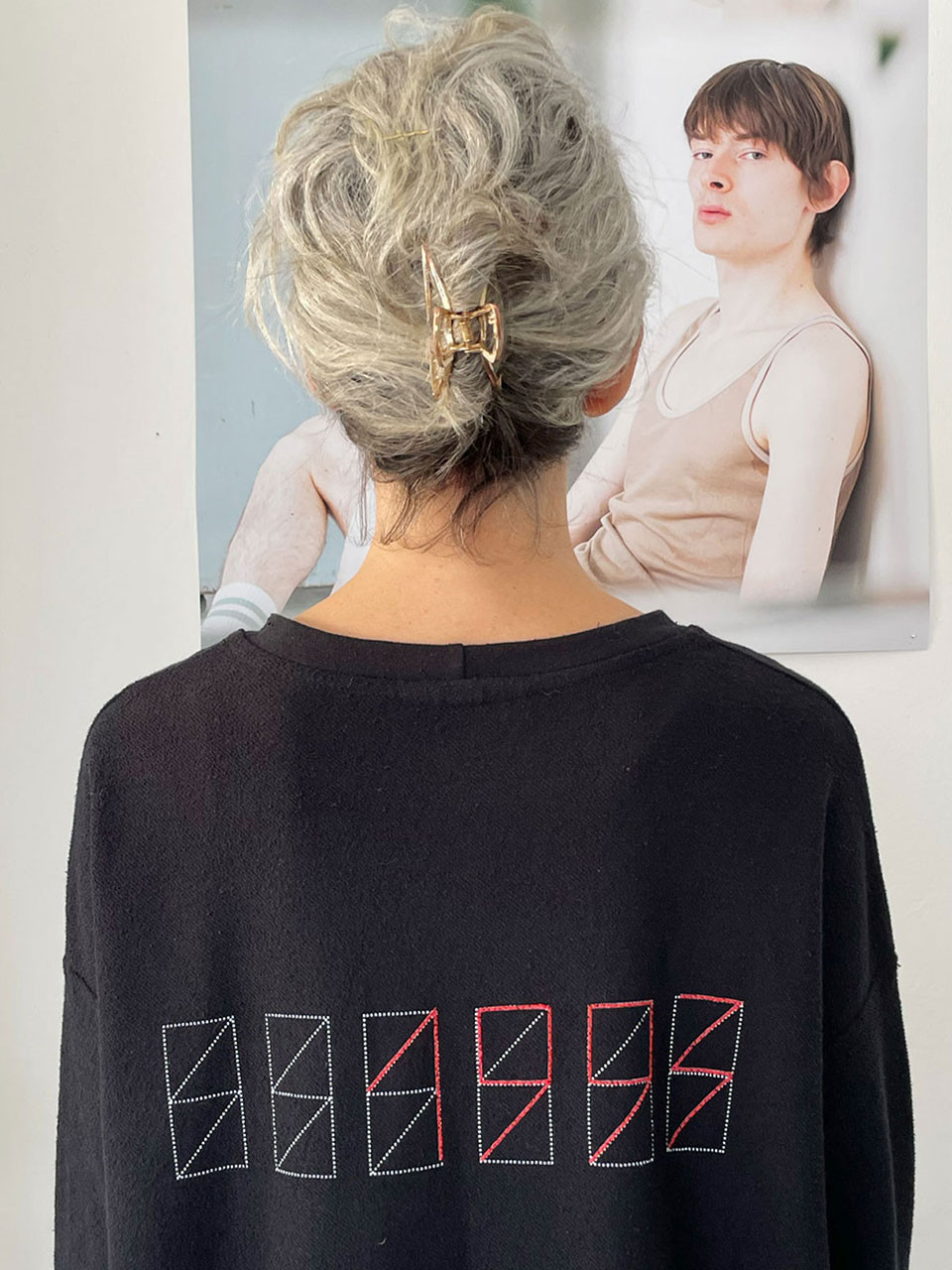 סווטשירט יחודי שחור 1993